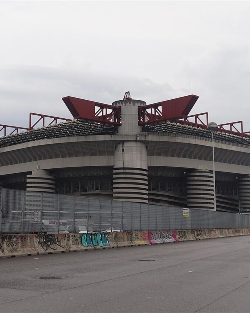San Siro stadium in Milan, home of AC Milan and Inter