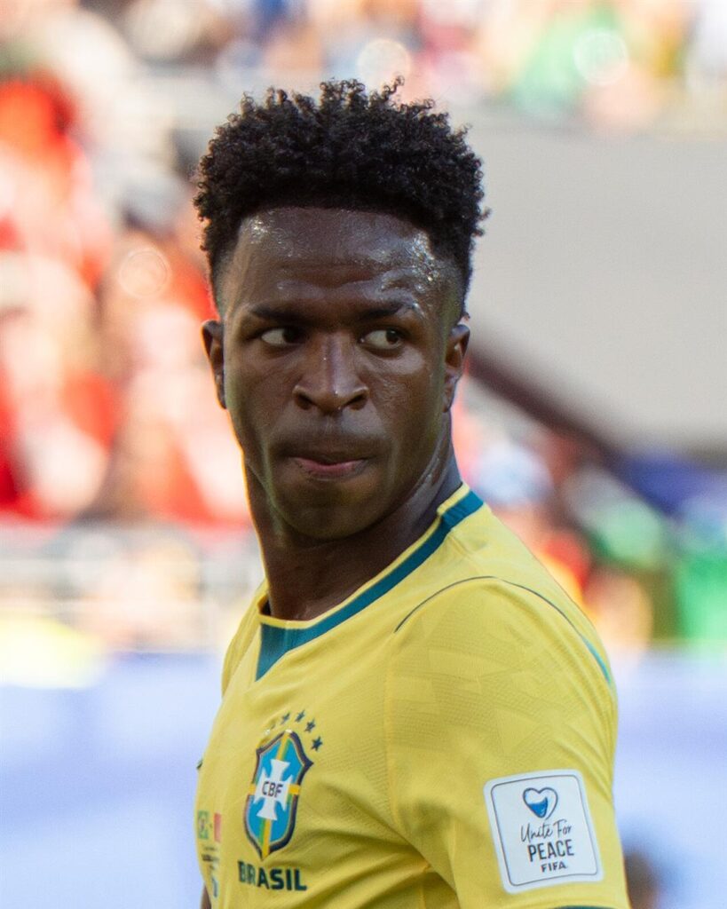 Vinícius Júnior in Brazil's yellow shirt at the 2026 World Cup