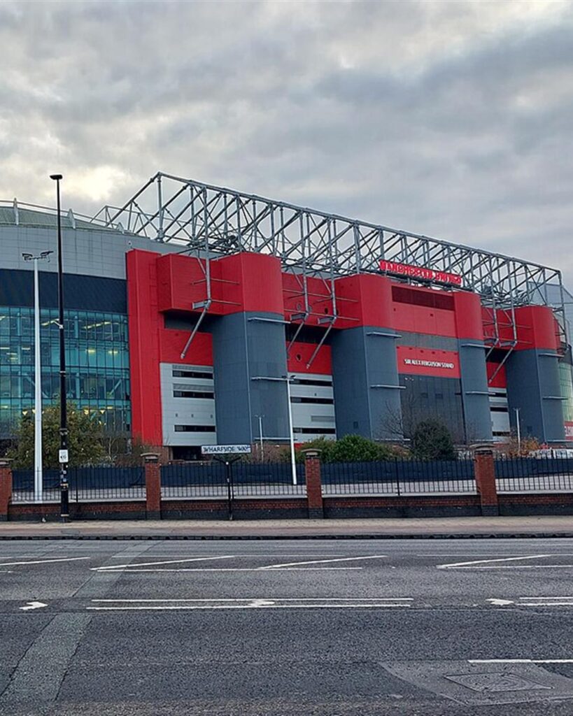 The Sir Alex Ferguson Stand at Old Trafford, home of Manchester United